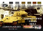 German vehicle WWII Camouflage set n.2, Tarnfarben Set 2